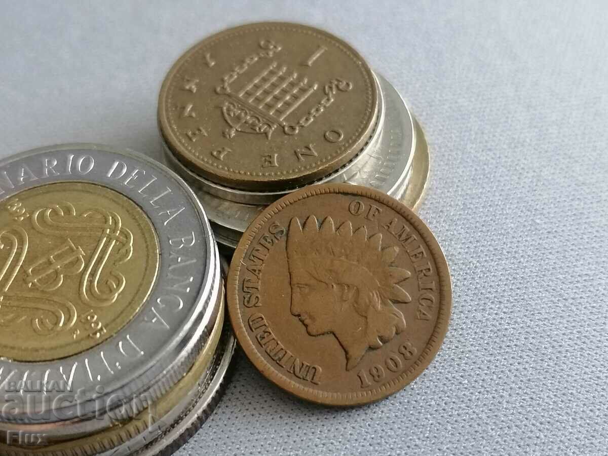 Κέρμα - ΗΠΑ - 1 σεντ 1908 με τιμή 16.00 BGN | € 8.18