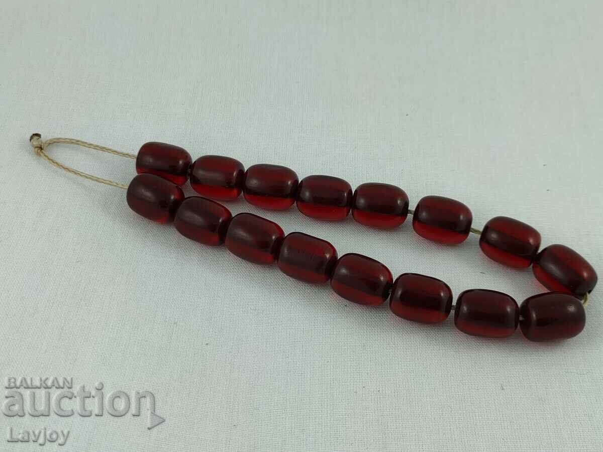 Rosary cherry red transparent amber with price 600.00 BGN | € 306.78