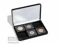 leather storage box for 6 coins in QUADRUM capsules