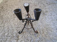 An old forged candlestick