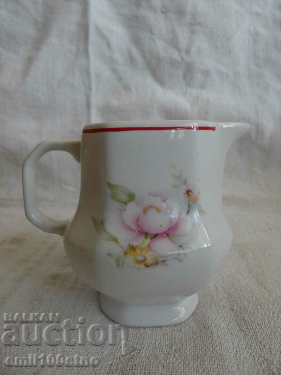 Jug for milk or cream porcelain APULUM Romania with price 6.00 BGN | € 3.07
