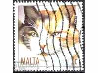 Клеймована марка Фауна Котка 2004 от Малта