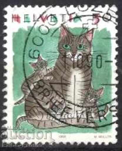 Marca de marcă Fauna Cats 1990 din Elveția