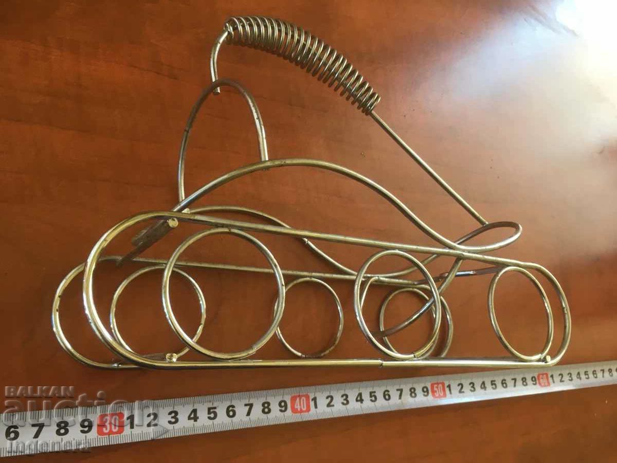 Auction WINE STAND METAL NICKEL Auction WINE STAND METAL NICKEL