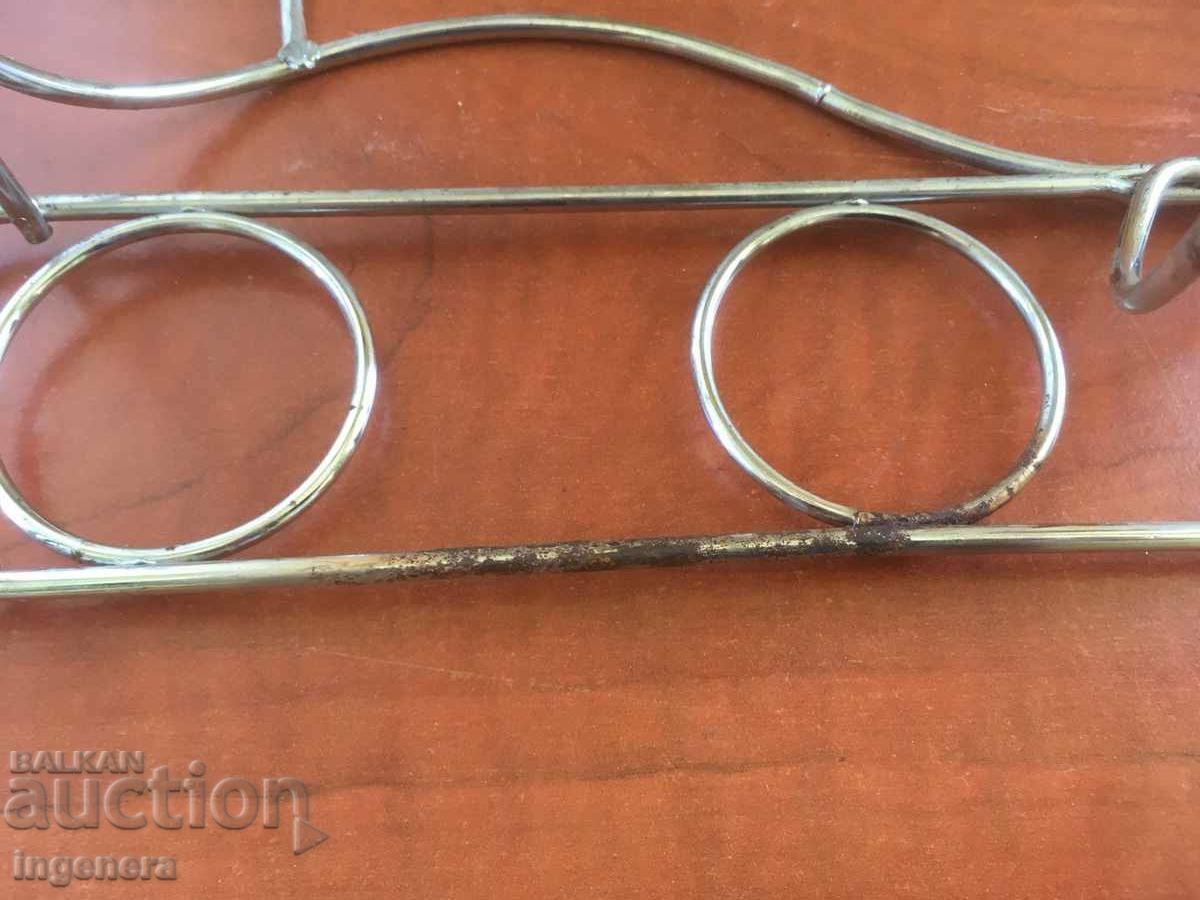 WINE STAND METAL NICKEL - 7 WINE STAND METAL NICKEL - 7