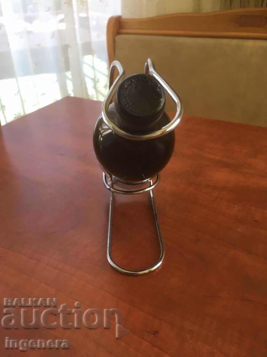 Auction WINE BOTTLE STAND METAL STAINLESS STEEL Auction WINE BOTTLE STAND METAL STAINLESS STEEL