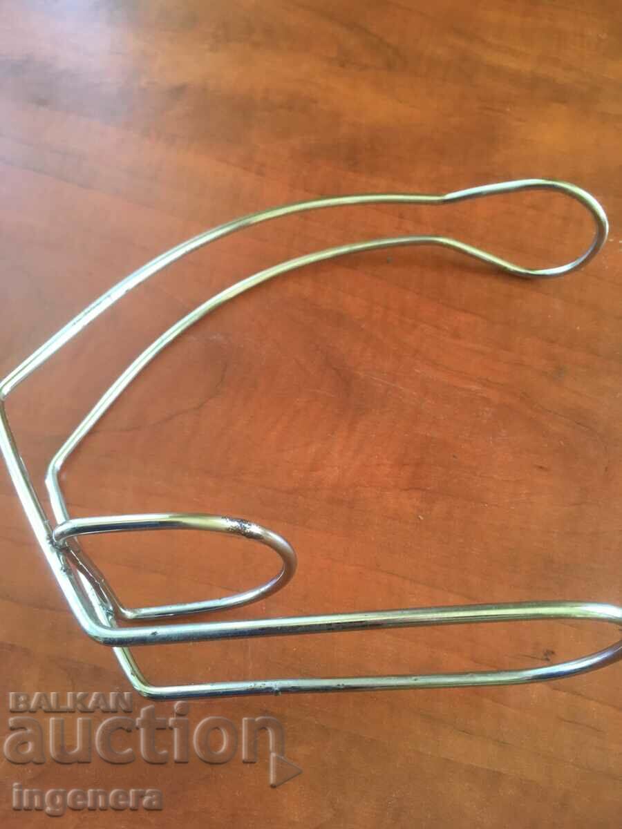 WINE BOTTLE STAND METAL STAINLESS STEEL - 6 WINE BOTTLE STAND METAL STAINLESS STEEL - 6