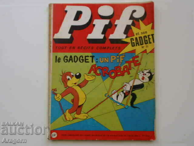 "Pif Gadget" 71, bb "Le Grele 7.13" (διαβάστε την περιγραφή), Pif