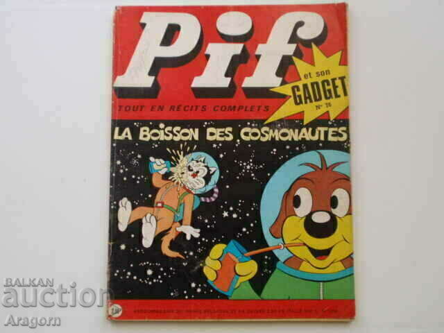 "Pif Gadget" 76 with black and white "Dr Justice" (read the description), Pif