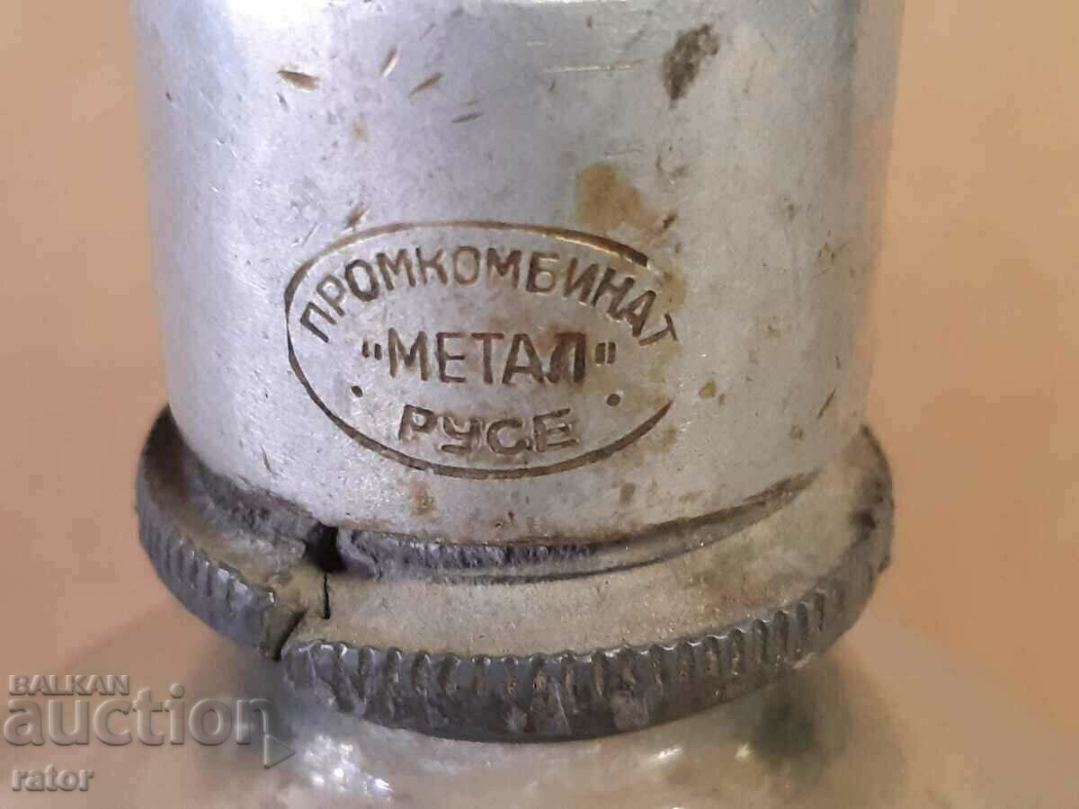 Old glass siphon for carbonated water - Ruse. Siphons - 3 pieces - 7 Old glass siphon for carbonated water - Ruse. Siphons - 3 pieces - 7