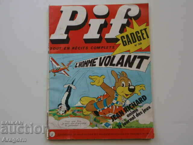 "Pif Gadget" 229 with black and white "Teddy Ted" (read description), Pif