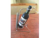 WINE BOTTLE STAND METAL STAINLESS STEEL