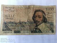 Franța 1000 de franci 1953 Cardinal de Richelieu