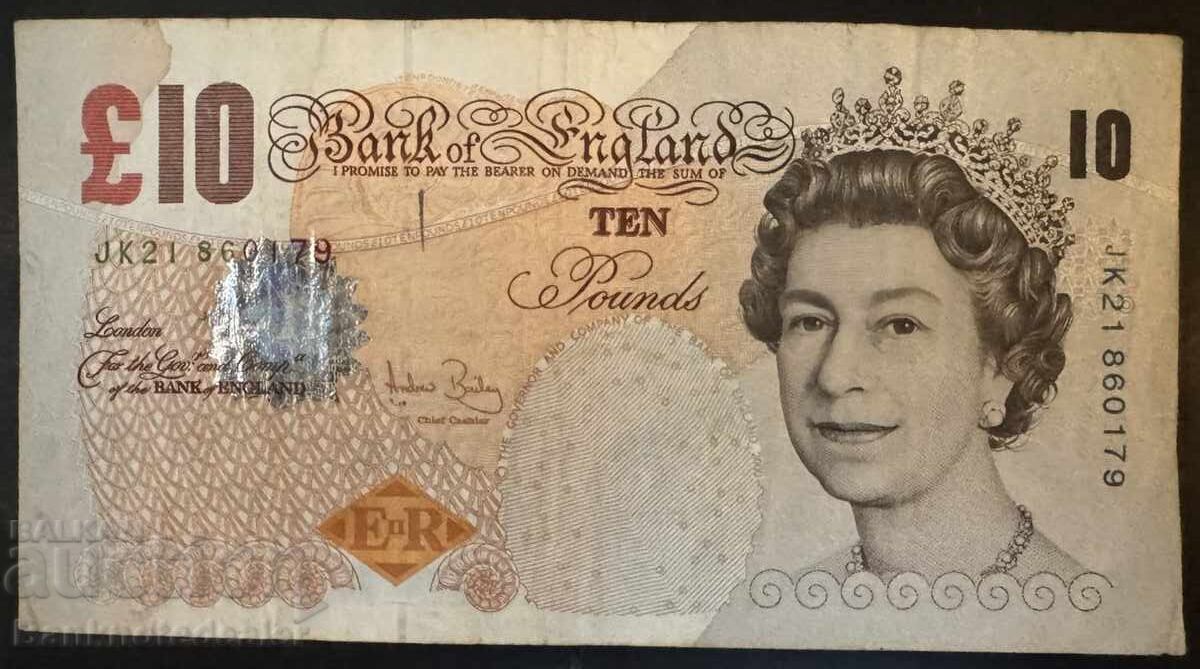 Anglia 10 Pounds 2004-11 Bailey Pick 389c Ref 0179 Anglia 10 Pounds 2004-11 Bailey Pick 389c Ref 0179