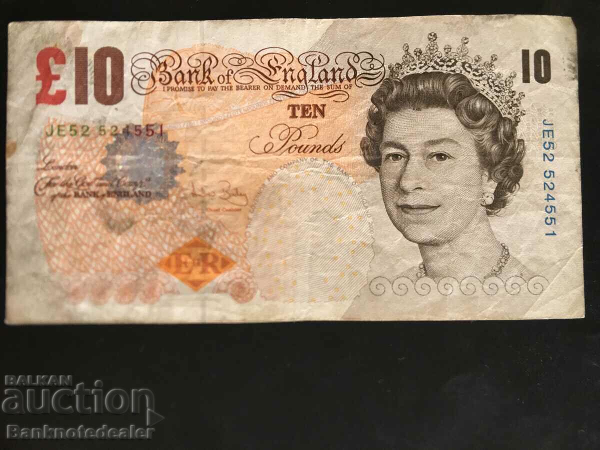 England 10 Pounds 2004-11 Bailey Pick 389c Ref 4551