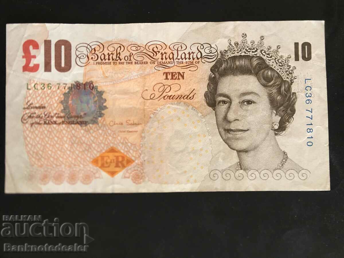 Anglia 10 Pounds 2012-14 Somon Pick 389d Ref 1810