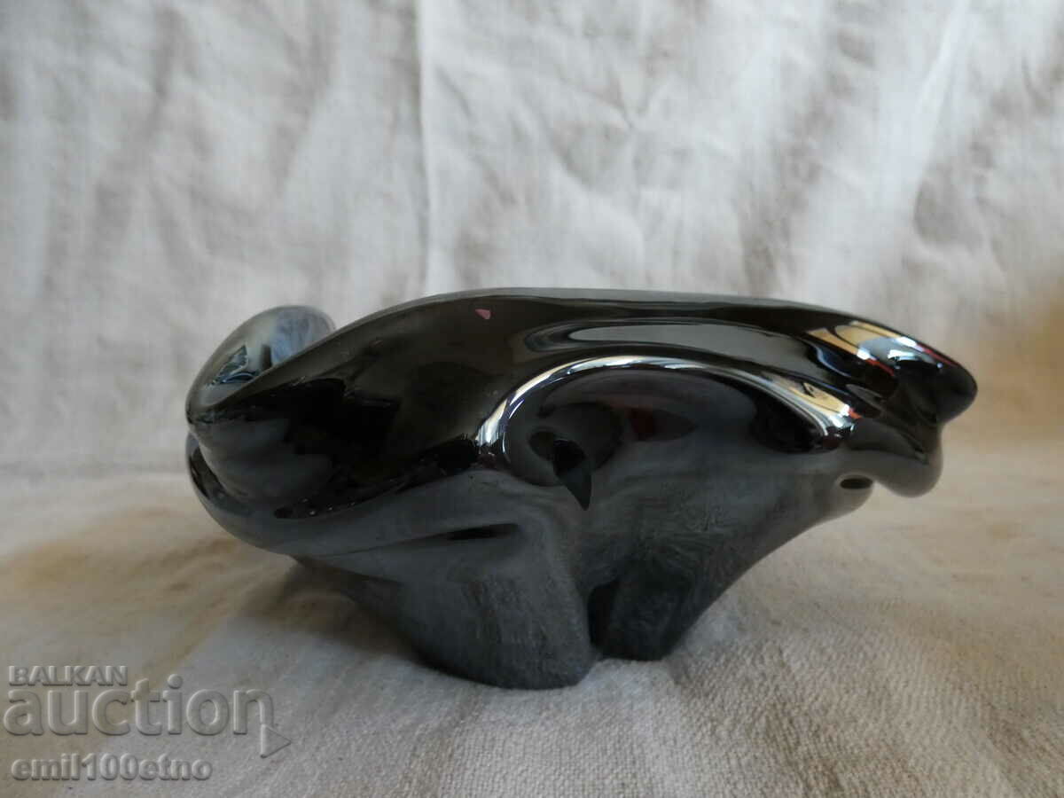 Ashtray made of solid colored glass - 6