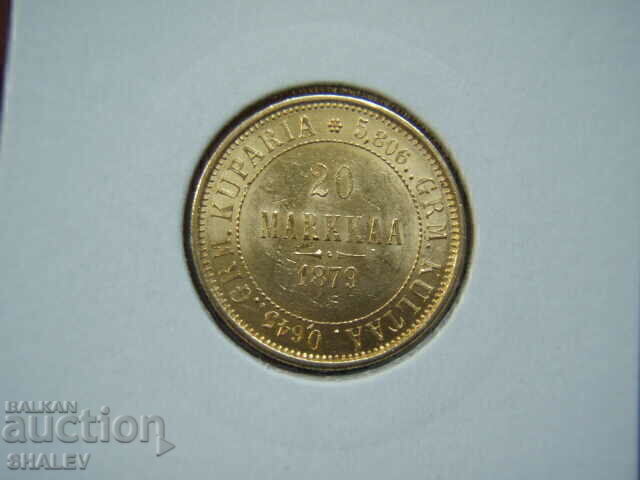 Delivery of 20 Markkaa 1879 Finland - XF/AU (gold) Delivery of 20 Markkaa 1879 Finland - XF/AU (gold)