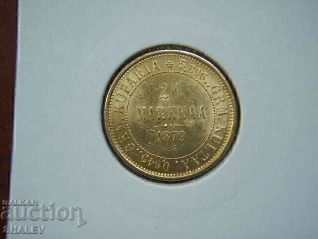 20 Markkaa 1879 Finland - XF/AU (gold) 20 Markkaa 1879 Finland - XF/AU (gold)