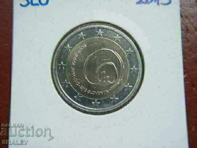2 euro 2013 Slovenia "Postoina" - Unc (2 euro) with price 20.89 BGN | € 10.68