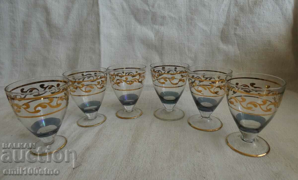 Brandy set old very thin glass with price 15.00 BGN | € 7.67 Brandy set old very thin glass with price 15.00 BGN | € 7.67