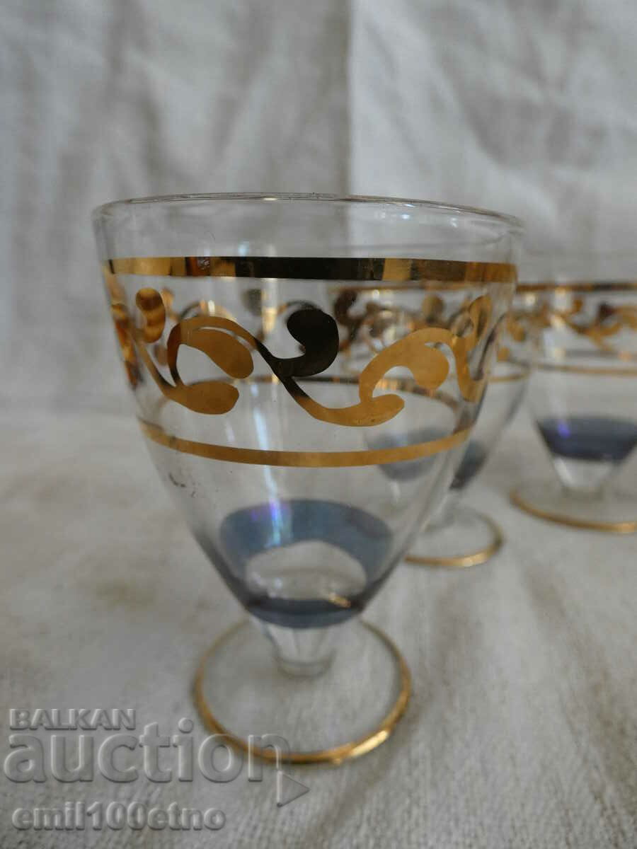 Auction Brandy set old very thin glass Auction Brandy set old very thin glass