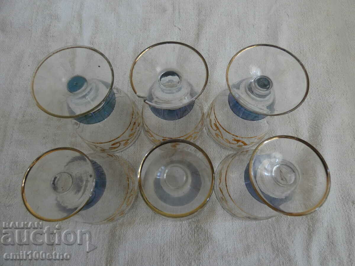 Brandy set old very thin glass - 6 Brandy set old very thin glass - 6