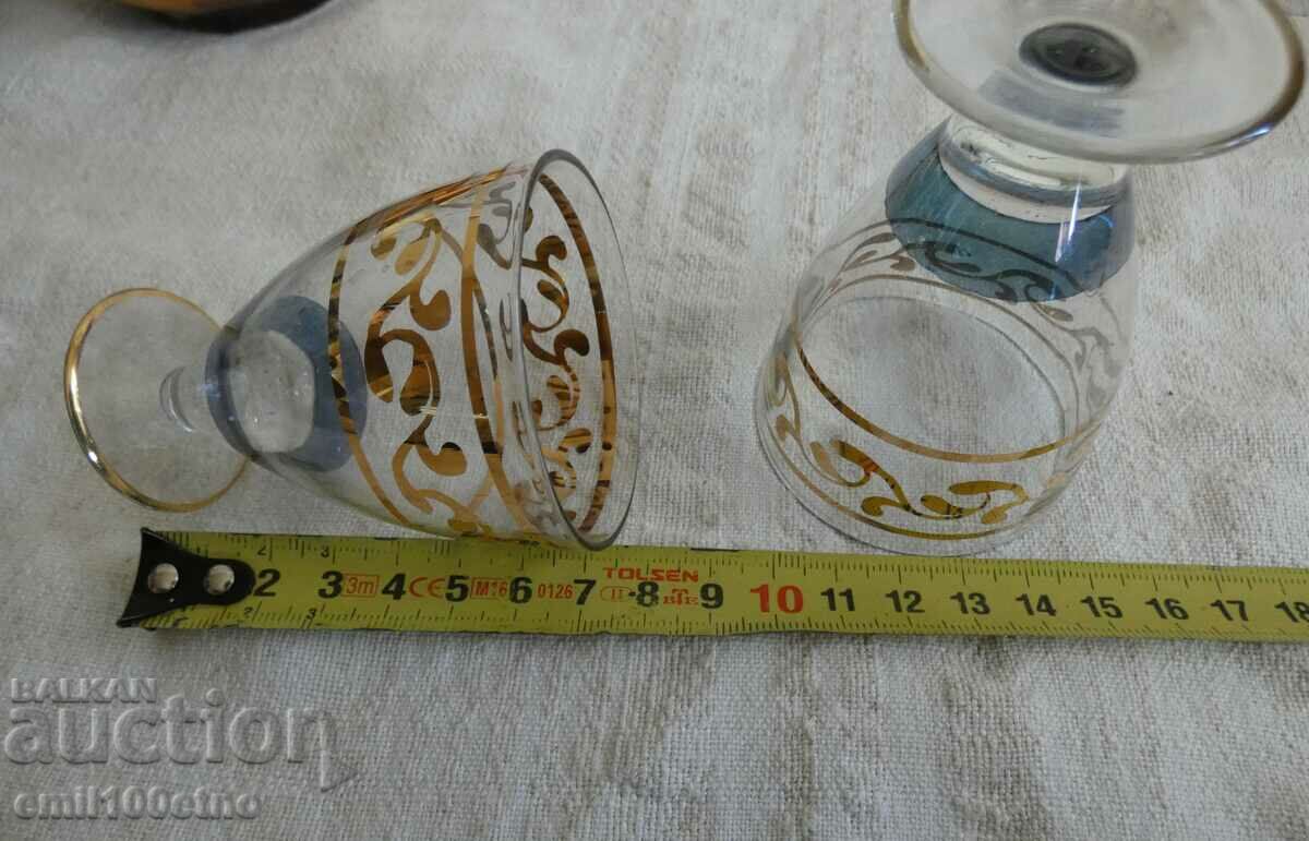 Brandy set old very thin glass - 7 Brandy set old very thin glass - 7