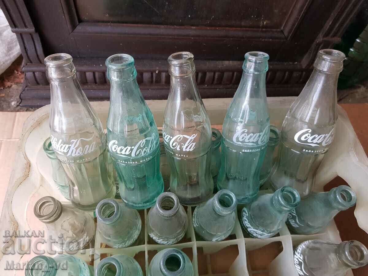 Old Coca-Cola bottles with a cassette - 5 Old Coca-Cola bottles with a cassette - 5