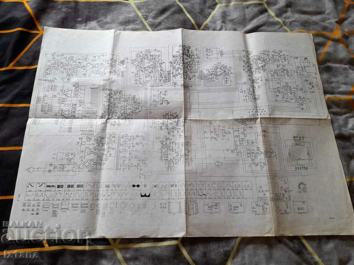 Auction  Old scheme TV Sofia 83, Sofia 84