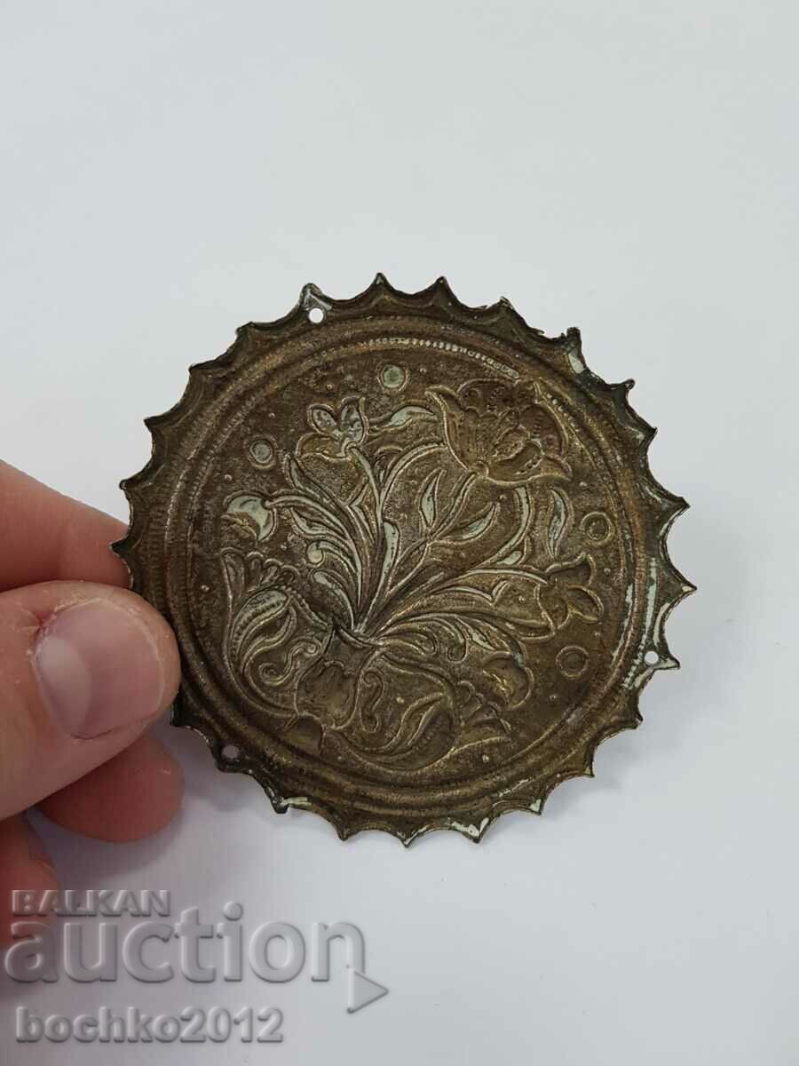 Forged silver Revival jewelry Tepelak with flowers 19th century - 6 Forged silver Revival jewelry Tepelak with flowers 19th century - 6