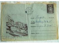 Стар пощенски плик, пътувал, изглед от Велико Търново