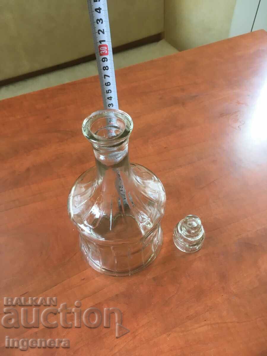 GARAFA THICK RELIEF GLASS OLD-1500ML - 5 GARAFA THICK RELIEF GLASS OLD-1500ML - 5