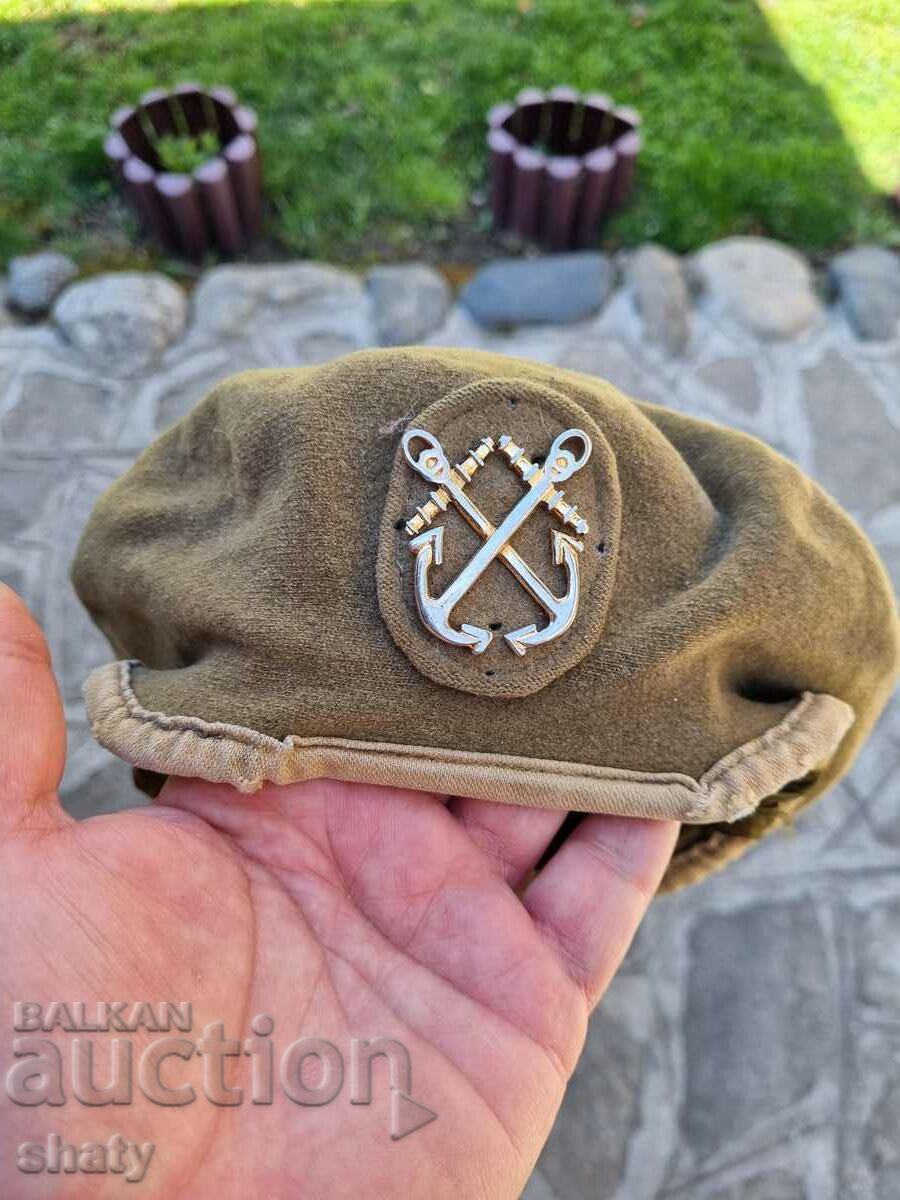 Old navy hat. Beret