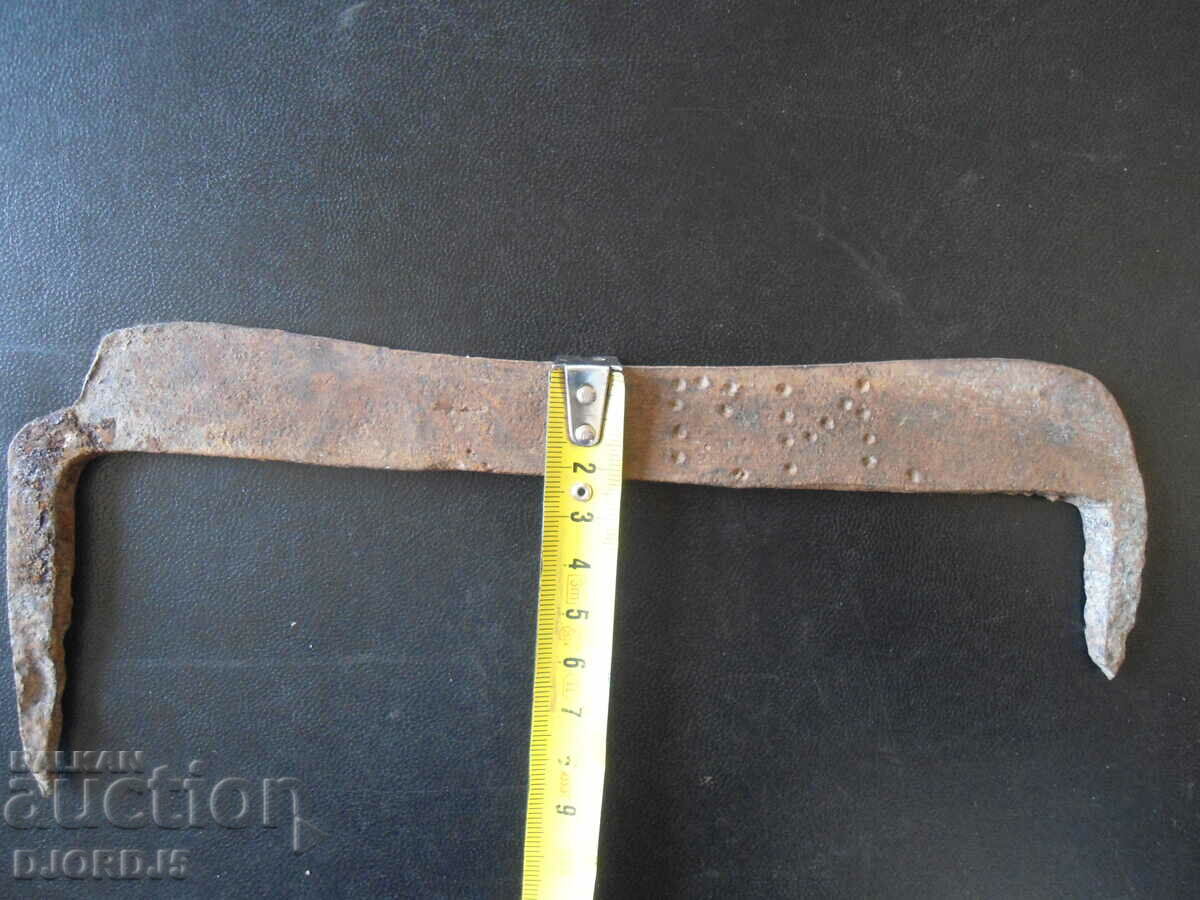 Auction Old wrought scraper, signed Auction Old wrought scraper, signed