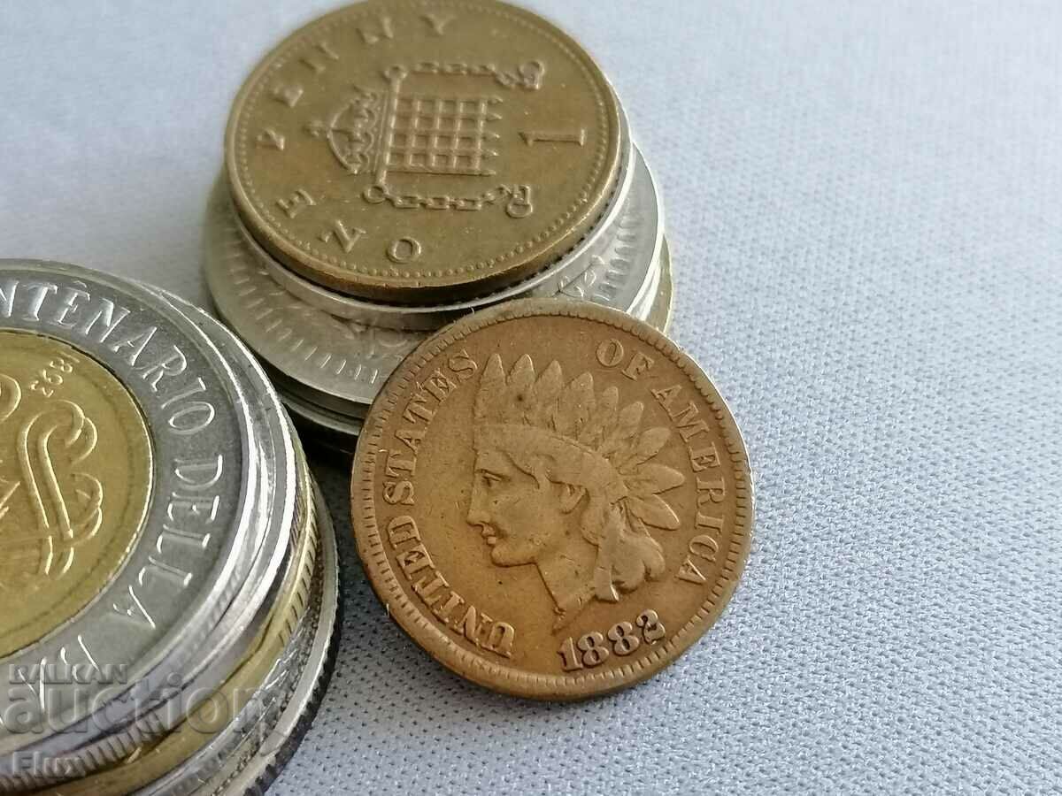 Coin - US - 1 cent 1882 with price 19.00 BGN | € 9.71 Coin - US - 1 cent 1882 with price 19.00 BGN | € 9.71