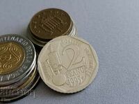 Монета - Франция - 2 франка (Луи Пастьор) | 1995г.