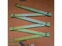 Παλιό πτυσσόμενο ξύλινο μέτρο.