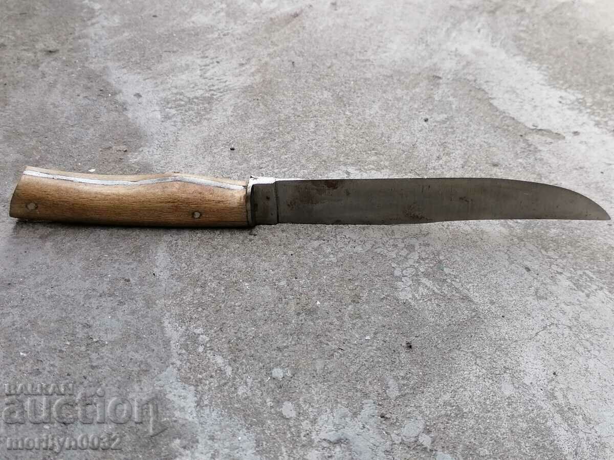 Old butcher knife with doodle engravings, knife blade - 6 Old butcher knife with doodle engravings, knife blade - 6