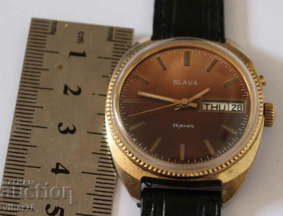 Auction  MEN'S GOLD WATCH SLAVA-SLAVA