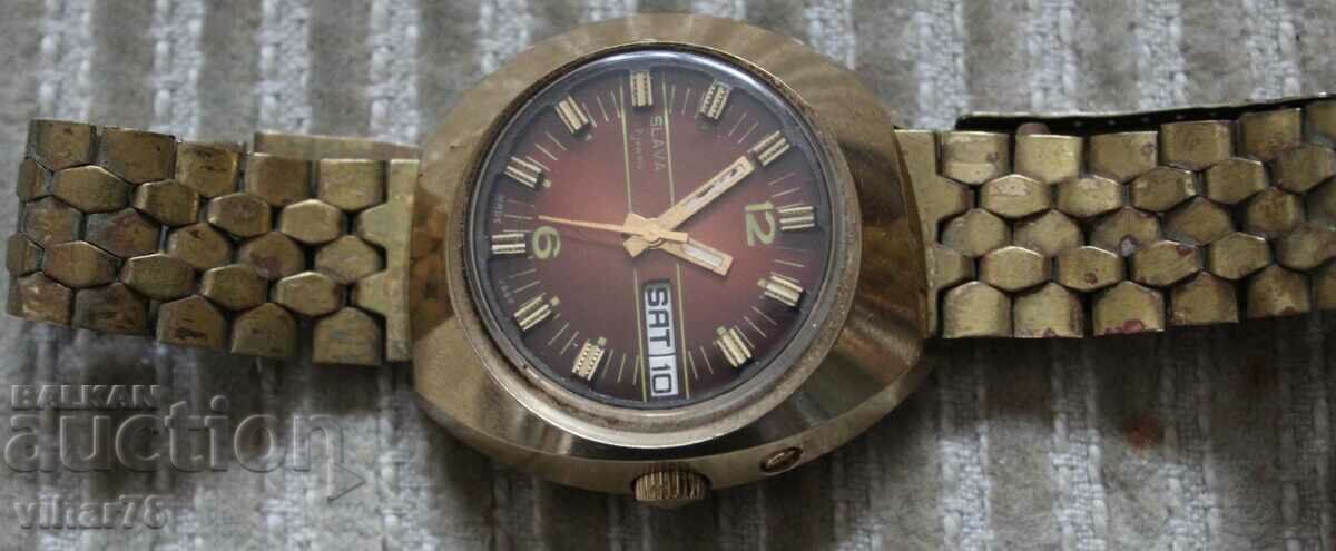 MEN'S AUTOMATIC GOLD WATCH SLAVA-SLAVA with price € 99.99 | 195.56 BGN