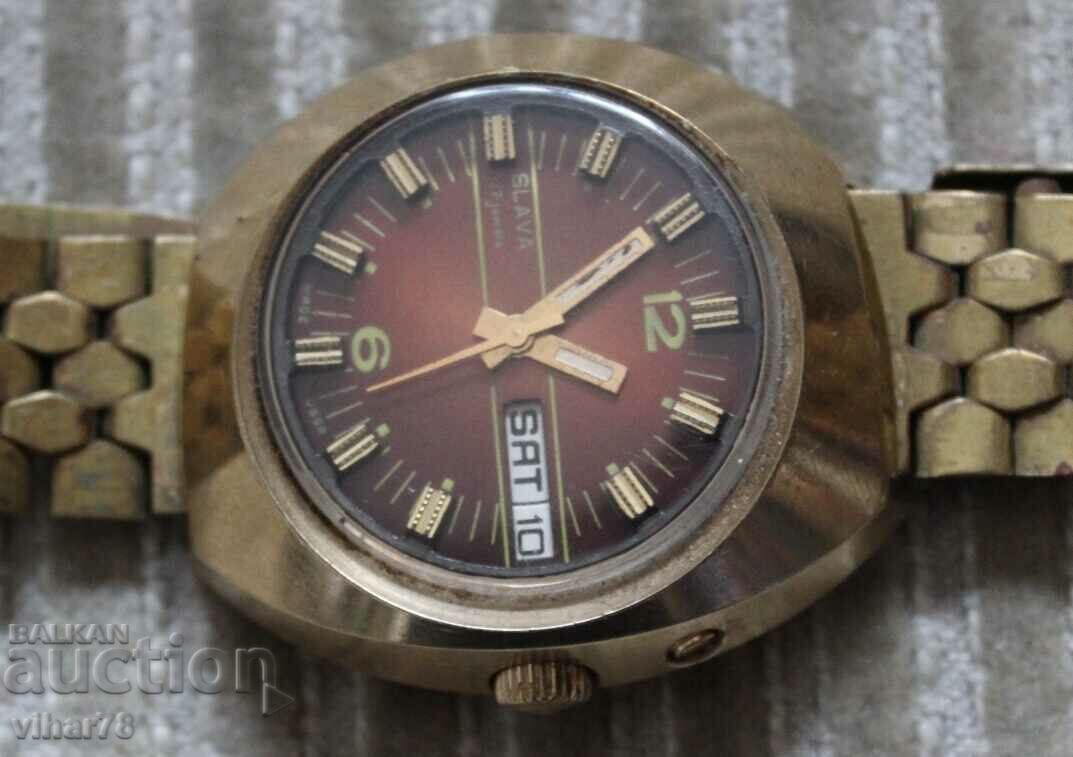 Auction MEN'S AUTOMATIC GOLD WATCH SLAVA-SLAVA Auction MEN'S AUTOMATIC GOLD WATCH SLAVA-SLAVA