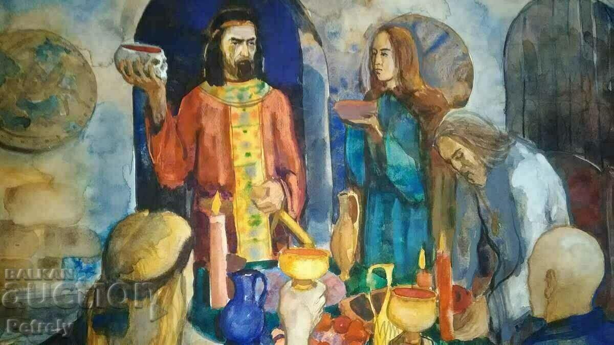 Khan Krum painting with price 180.00 BGN | € 92.03 Khan Krum painting with price 180.00 BGN | € 92.03
