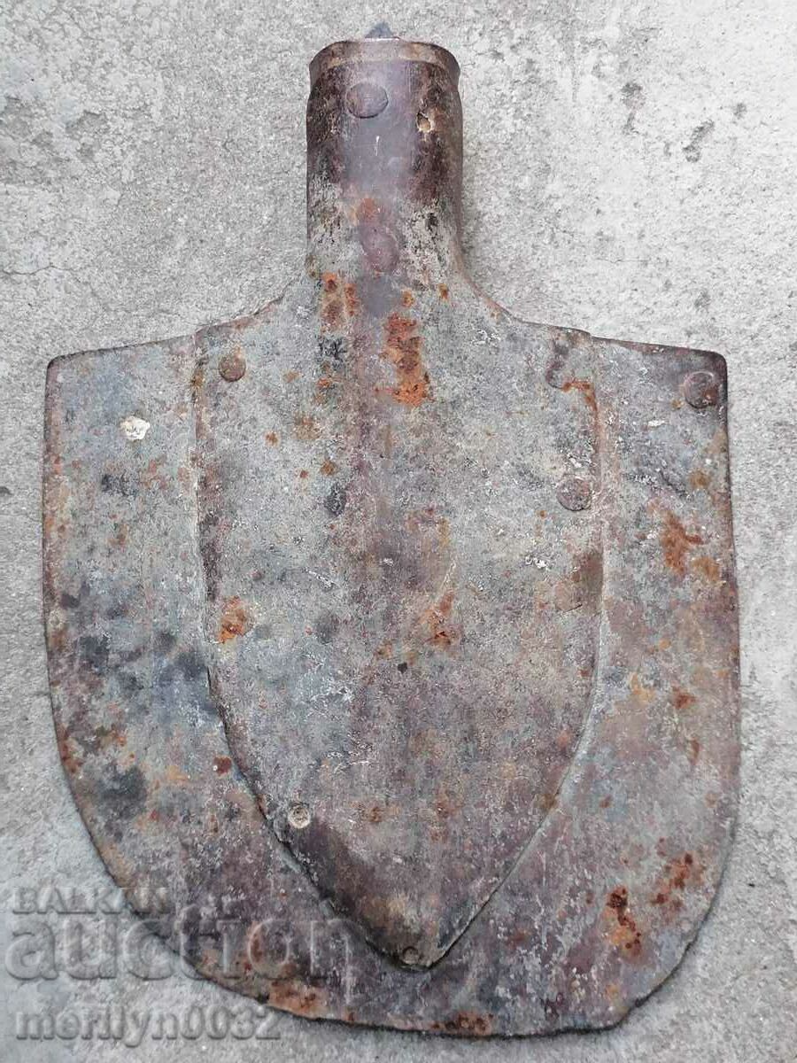 Licitație Instrument de șanț Lopată germană WW1 Primul WW2 din lume Licitație Instrument de șanț Lopată germană WW1 Primul WW2 din lume
