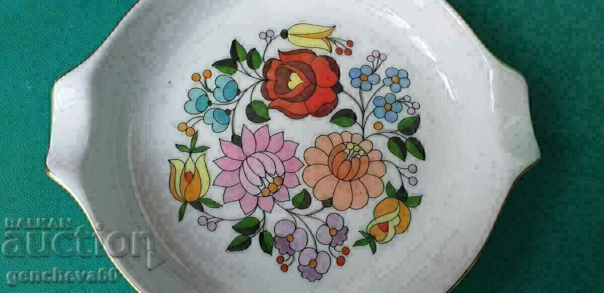 Beautiful porcelain ashtray KALOCSA/Hungary - 6 Beautiful porcelain ashtray KALOCSA/Hungary - 6