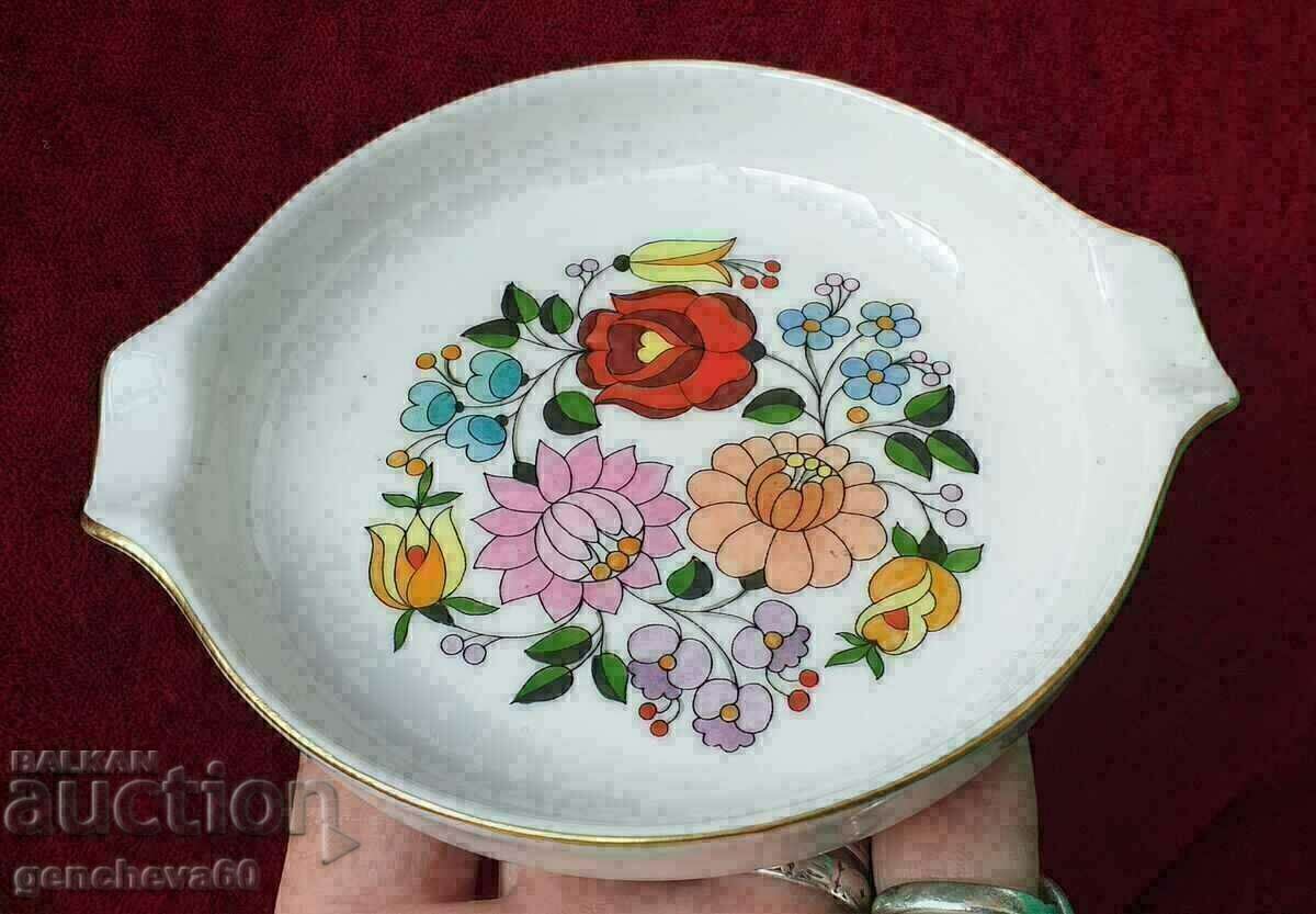 Beautiful porcelain ashtray KALOCSA/Hungary