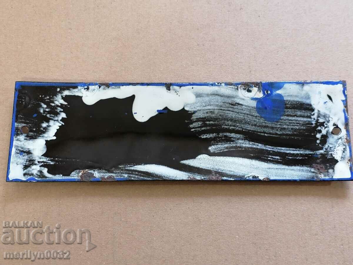 Delivery of Enamelled plate, plate Model House