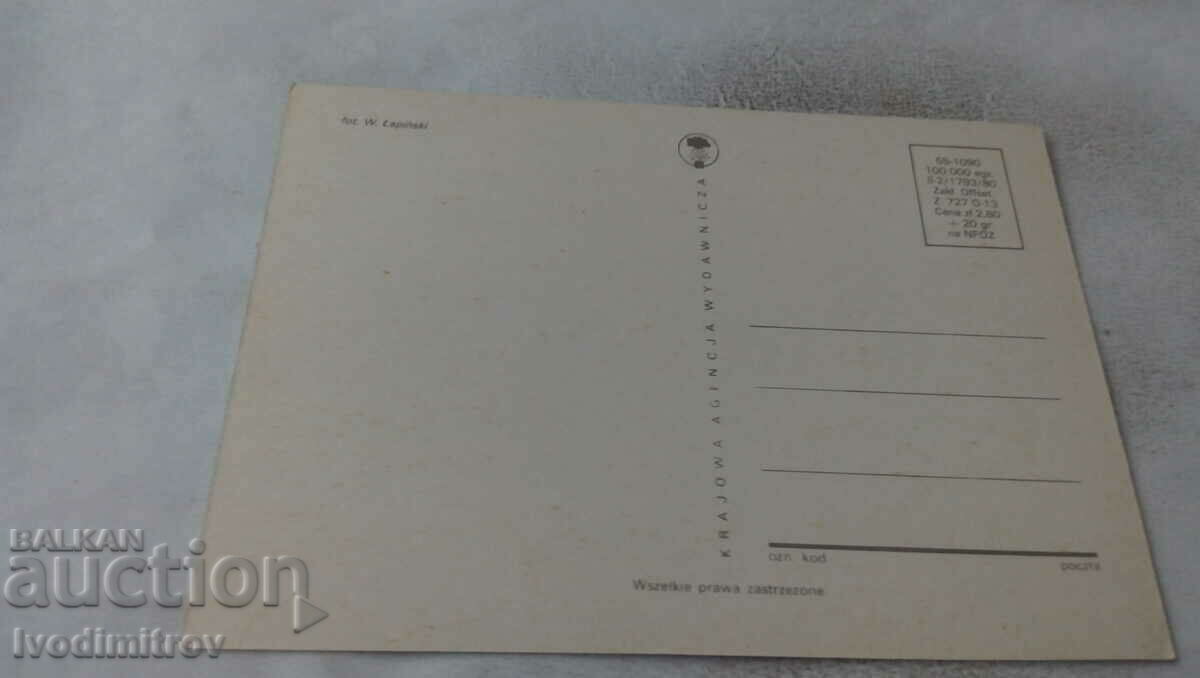 Postcard Three dogs on a wooden plank 1980 with price 0.85 BGN | € 0.43 Postcard Three dogs on a wooden plank 1980 with price 0.85 BGN | € 0.43