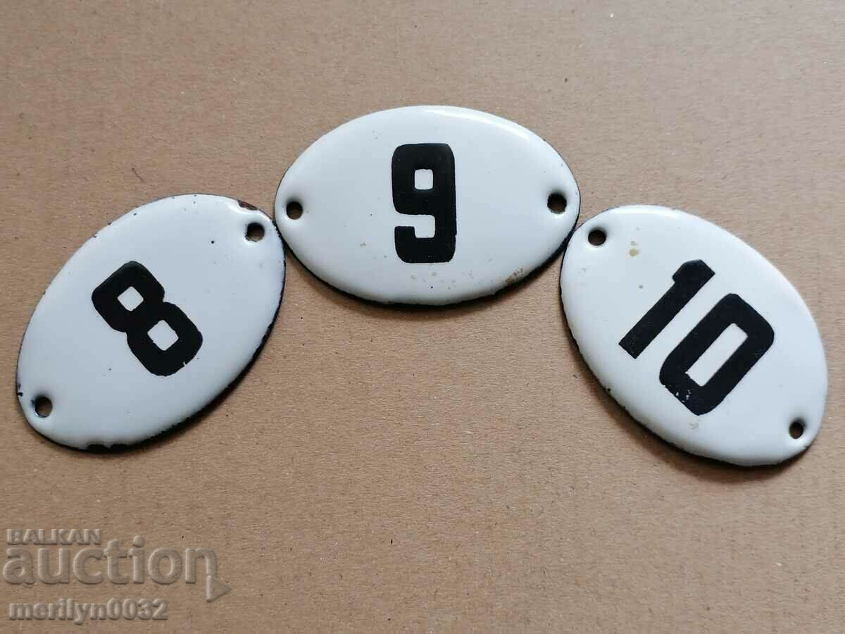 Πλάκες παρτίδας πλάκες εμαγιέ, αριθμός πινακίδας με τιμή 34.00 BGN | € 17.38