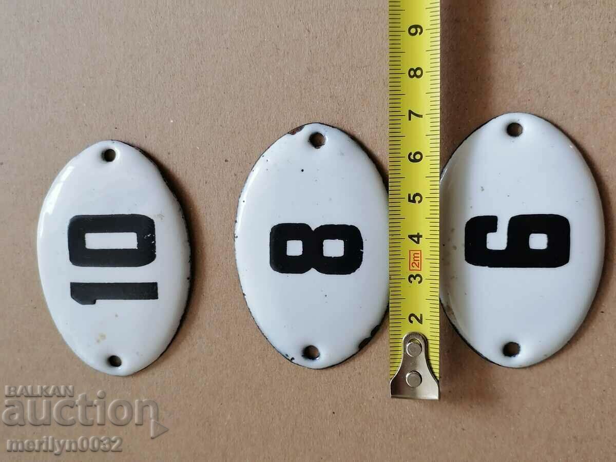 Πλάκες παρτίδας πλάκες εμαγιέ, αριθμός πινακίδας - 6